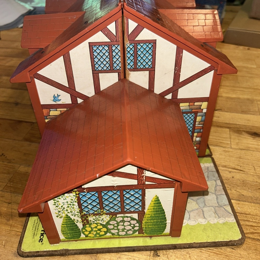 Vintage Fisher-Price Little People Play Family House 1980 Brown Tudor #952 - Picture 8 of 8